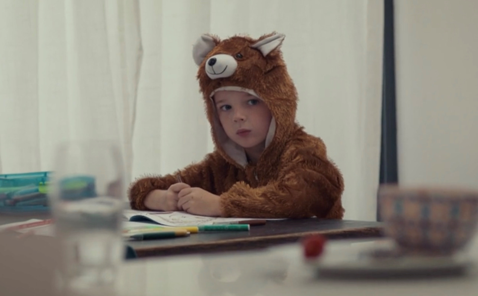 ben with bear suit the tower episode 1