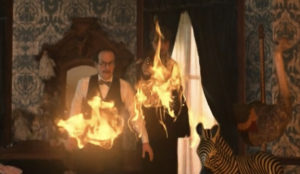 Van Wirt and Eustace On Fire American Horror Stories Fx