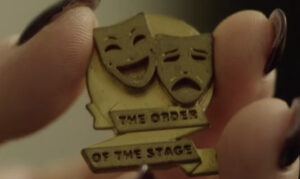 The Order of the Stage pin The Madame Blanc Mysteries Channel 5 Acorn TV