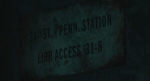 Penn Station sign Walking Dead: Dead City AMC